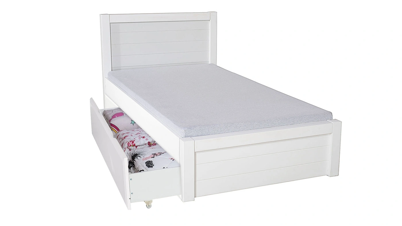 מיטה רחבה דור (לבן אטום) | גודל 100X190